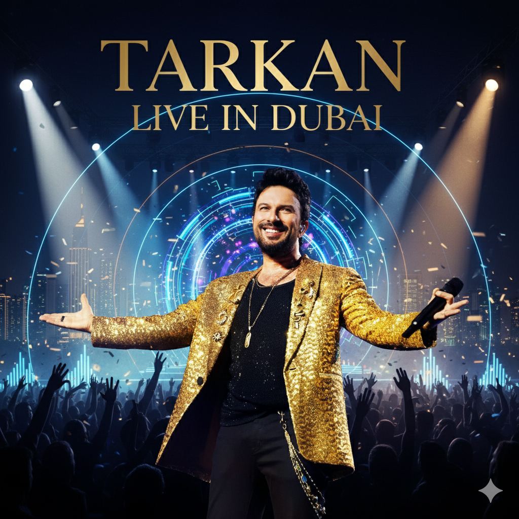 Tarkan Konseri Özel Dubai Turu - Golden Circle ( Sahne Önü ) Bilet Air Arabia ile 3 Gece