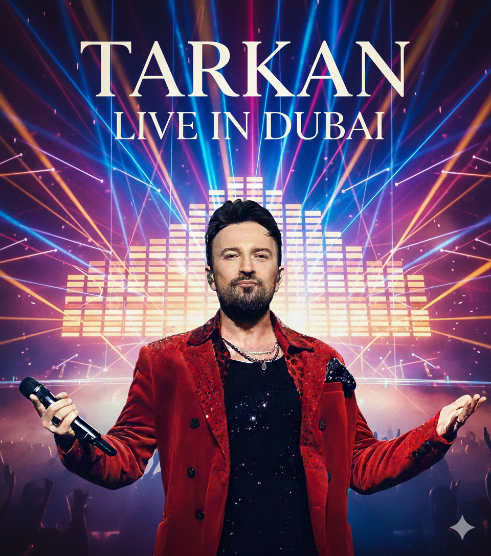 Tarkan Konseri Özel Dubai Turu - Golden Circle ( Sahne Önü )  Bilet Ajet ile 3 gece